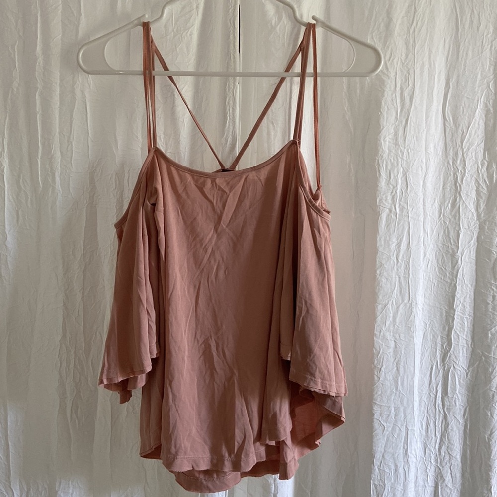 Free People Flowy Strappy Top, size large